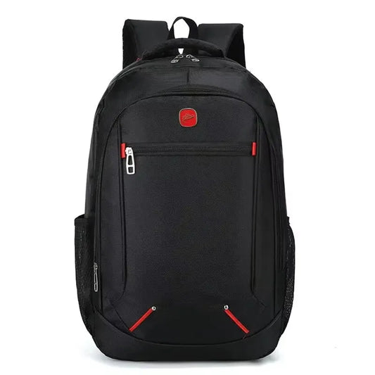 Large-capacity Student School Bag Casual Solid Color Backpack Material Oxford Men New Backpack Multi-functional Simple Bag