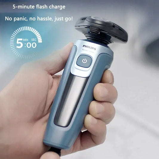 Afeitadora eléctrica Philips S5366/5466 con patillas, gel de ducha corporal completo, artículos de regalo originales y genuinos.