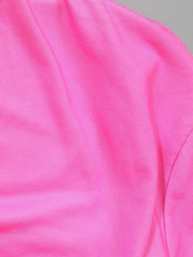 Plus size 2025 verão nova moda feminina casual com decote em v 3d impresso vestido de manga curta poliéster rosa elegante