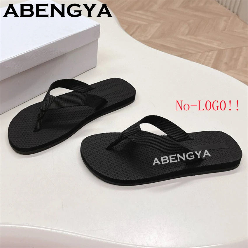 2025 Summer Hot Red Sole Flip Flops Flat Slippers For Women&Men Thick Sole Lazy Mules Casual Vacation Beach Slides Couple Shoes