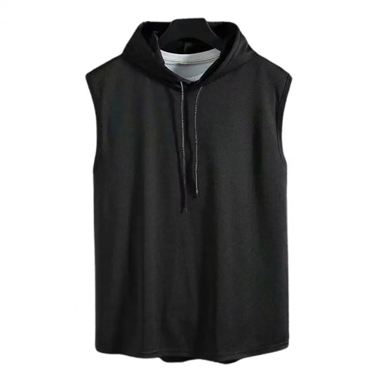 M-3XL regata masculina colete sem mangas camisetas com capuz masculino t camisa ginásio exercício esportes camisa de golfe estilo coreano casual cor sólida