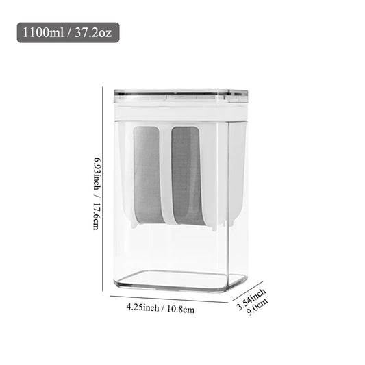 1100ml/1800ml Yogurt Filter Greek Yogurt Strainer Food Strainer Storage Container Whey Separation Cheese Tools Kitchen Supplies