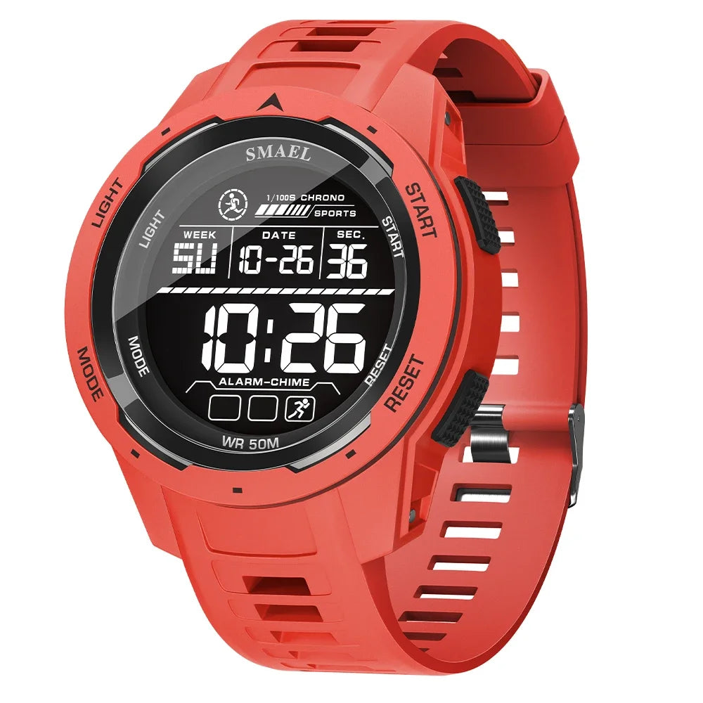 SMAEL 8105 Watch for Men Digital Watches Sports LED Wristwatches Men's 50m Waterproof Watch Digital Light Stopwatch