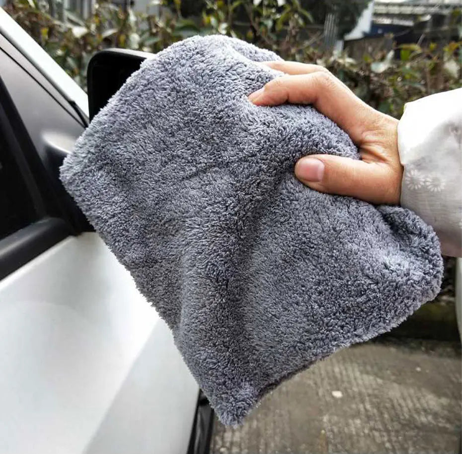 Toalla de microfibra para lavado de autos SEAMETAL, súper absorbente, para limpieza y secado de autos, paños multifuncionales para accesorios de lavado de autos.