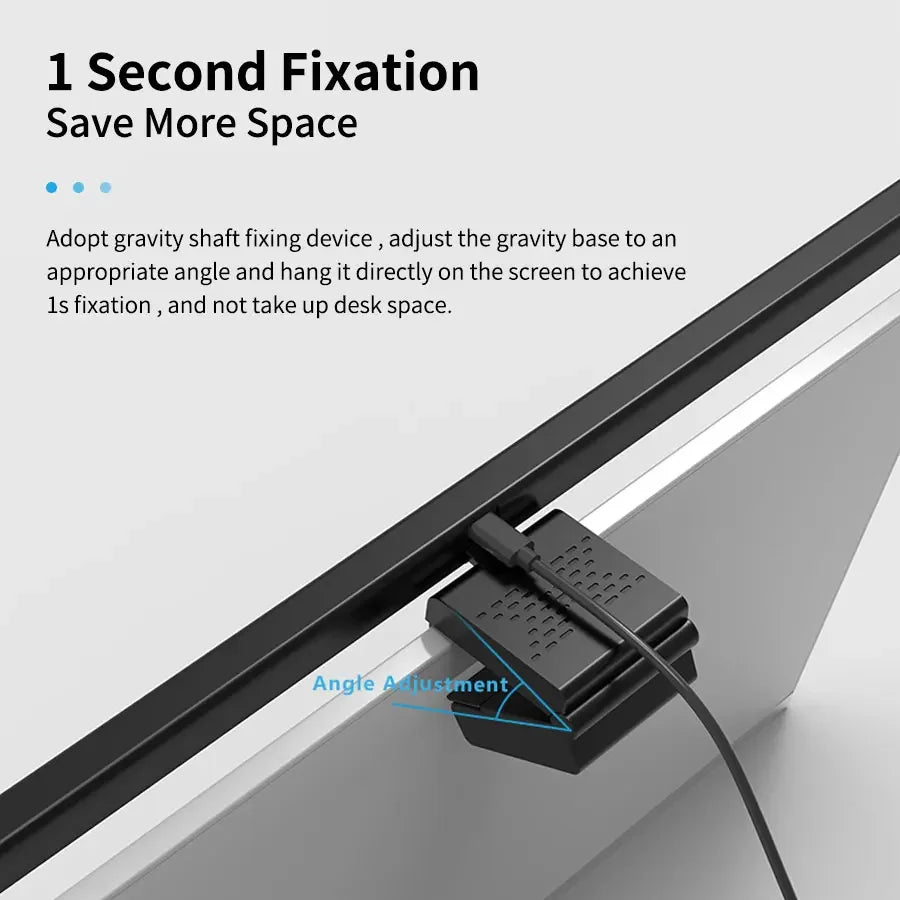 Barra de luz led para monitor, tela regulável stepless, luz suspensa, 50cm, lâmpada de mesa para cuidados com os olhos, lâmpada de mesa alimentada por usb para trabalho, laptop