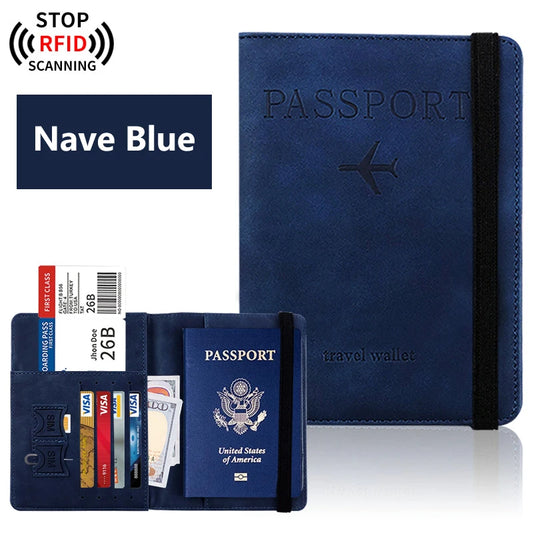 Passport Holder for Travel Essentials Passport Wallet Cover Case for Travel Accessories, Passport Book Holders for Women/Men