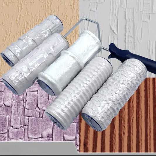 Decorative Paint Roller Patterned Painting Tool for Wall Rubber Protection Stamp Polyurethane Textured Paint Pottery Wheel 2203