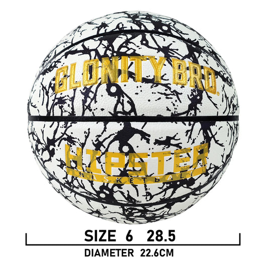Glowing Basketball Leather Luminous Wear-Resistant Ball Size 5/6/7-27.5/28.5/29.5'' For Youth,In&Outdoor Basketball Night Game