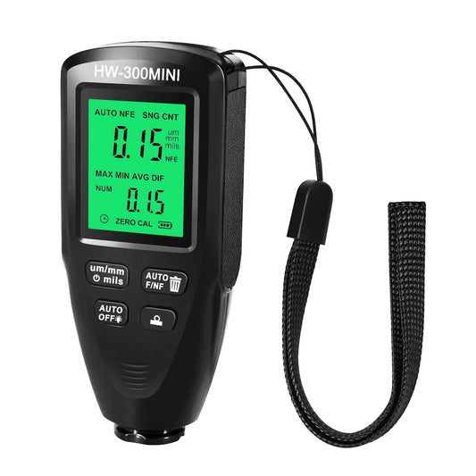 HW-300 Mini Coating Thickness Gauge Tester, Auto Paint Check, Car Paint Inspection Device, Automotive Paint Meter, Measuring Tool
