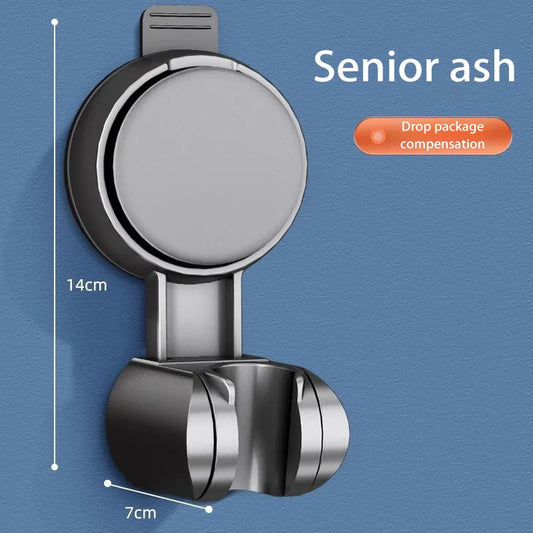 Shower Head Wall Mount Shower Suction Cup Holder 360° Adjustable Plating Shower Rail Head Holder Bathroom Wall Mount Bracket