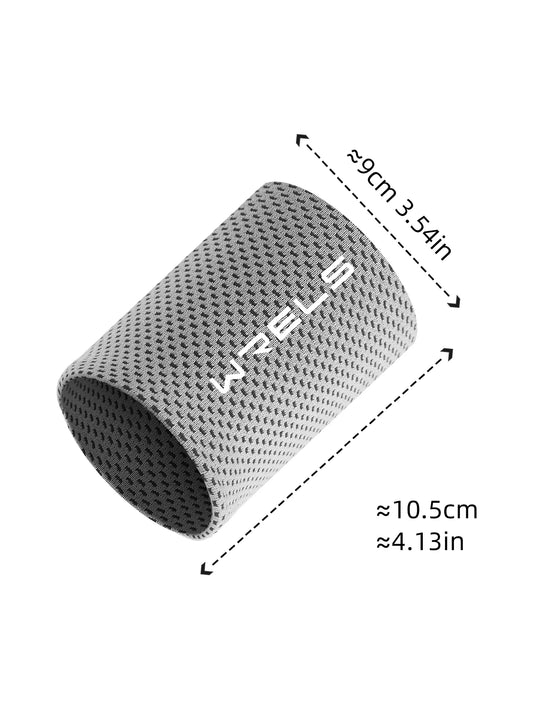 WRELS Cold Wristband Sport Bracers Sweat Towel Cuff Tennis Sweatbands Guard For Basketball Fitness Sweat Absorption Wristband