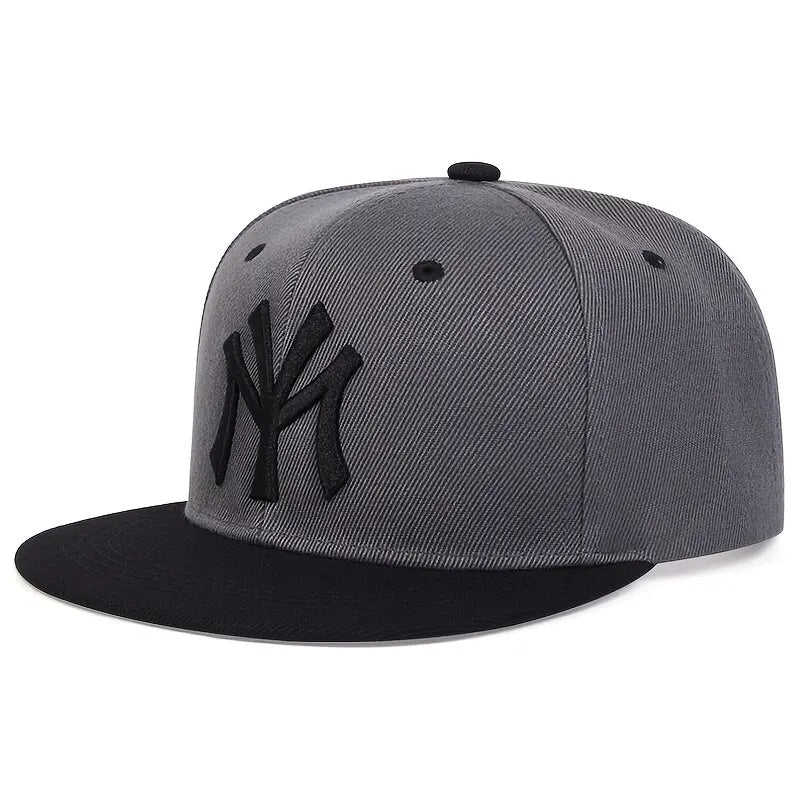 Gorras de béisbol unisex con bordado de letras, estilo hip hop, ajustables e informales, para exteriores y con protección solar.
