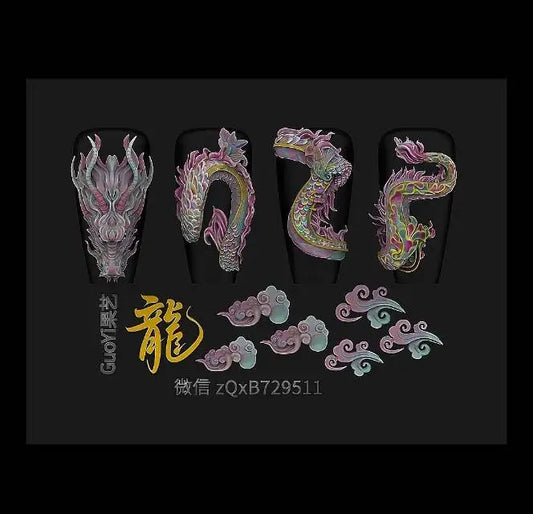 1pc Bowknot Candles Jellyfish Shell Rose Leaf 3D Acrylic Mold Nail Art Decoration Nails DIY Design Silicone Nails Mold