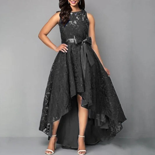 2025 Dresses Elegant Lace Party Party Lace Dress Dresses Women's Fashionable Temperament Casual Sleeveless Irregular Loose Dress