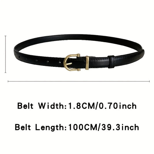 Cinturón vintage informal de piel sintética para hombre con hebilla ovalada clásica: ideal para uso diario, fiestas y regalos.