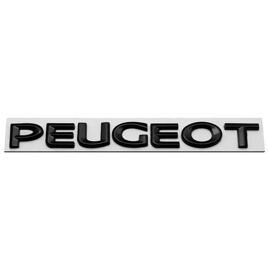 Metal Car Rear Trunk Badge Tail Letter Emblem Sticker for Peugeot 107 108 206 207 208 301 307 308 407 408 2008 5008 Exterior