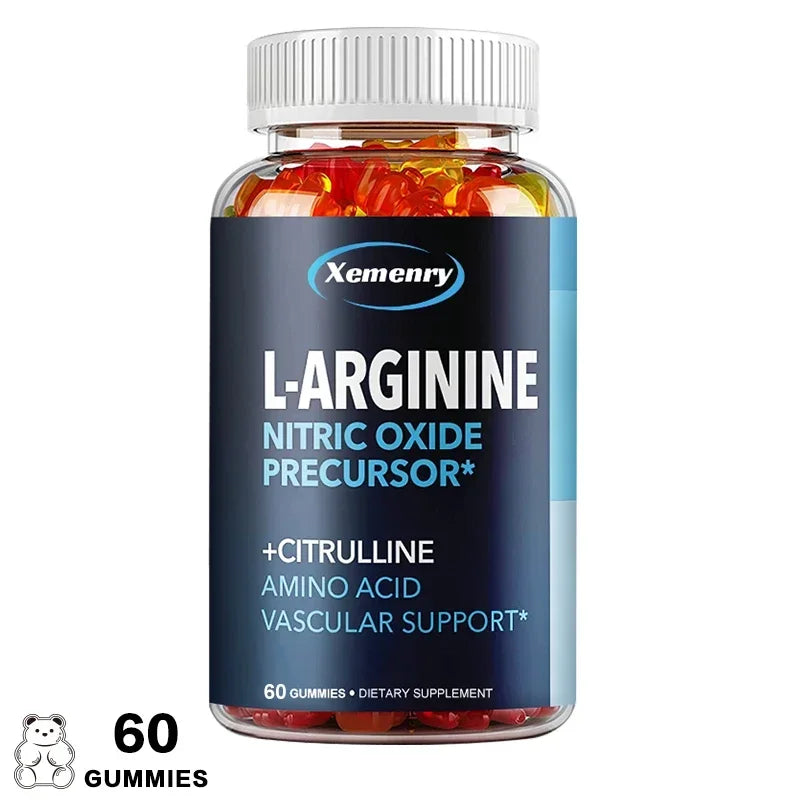 Arginine Supplement Gummies, Nitric Oxide Supplement with L-Citrulline, Citrulline and Essential Amino AcidsSupplement