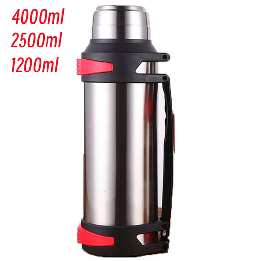Large Capacity Flasks Water Bottle Stainless Steel Thermos Bottle Vacuum Insulated Water Outdoor Travel Bottle Cup Keeping Warm