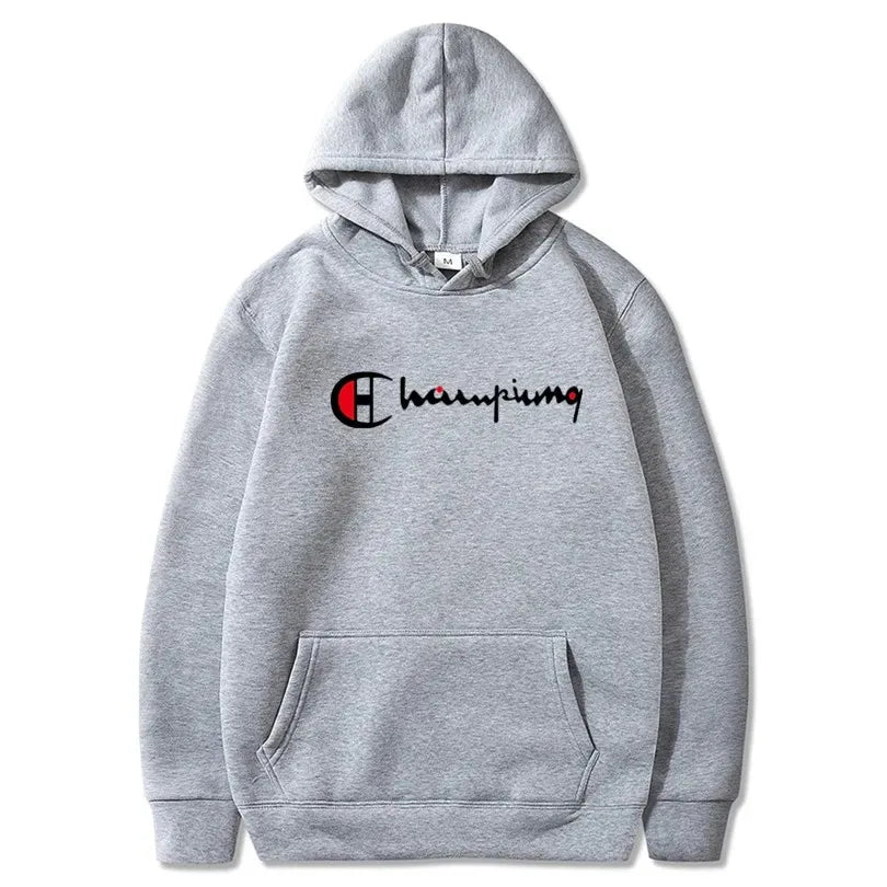 Sudadera con capucha estampada para hombre y mujer, suéter de forro polar, estilo hip hop, ropa de calle, moda Otoño Invierno
