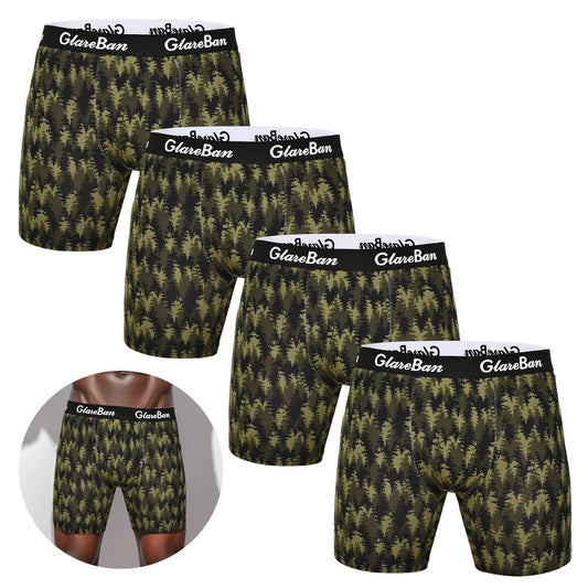 4pcs Pack Mid-Long Boxer Shorts Men Underwear Cotton Male Underpants for Men Sexy Homme Boxershorts Box Panties Slips Set Lot