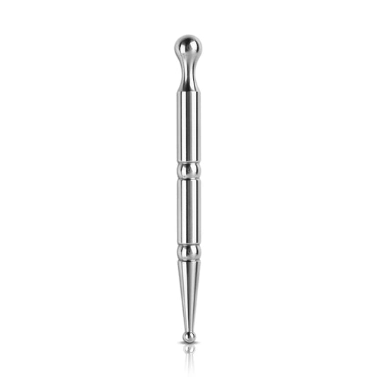 Acupuncture Pen Stainless Steel Deep Tissue Massager Dual Head Facial Reflexology Acupressure Bar for Full Body Meridian Massage