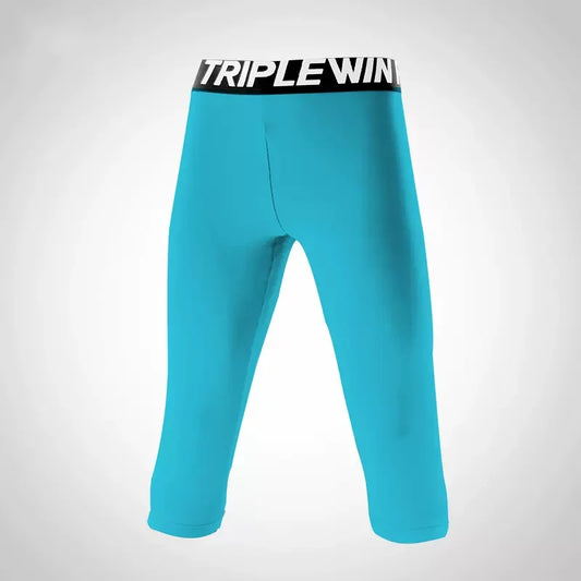 Kids Boy Girl Capri Running Tights Pant Children Basketball Football Soccer Fitness Exercise Sport 3/4 Cropped Legging Shorts J8