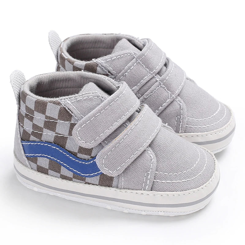 Newborn Baby Canvas Shoes Anti-slip Soft Baby Boy Girl Sneakers Casual Multi-Color Toddler First Walkers Crib Shoes
