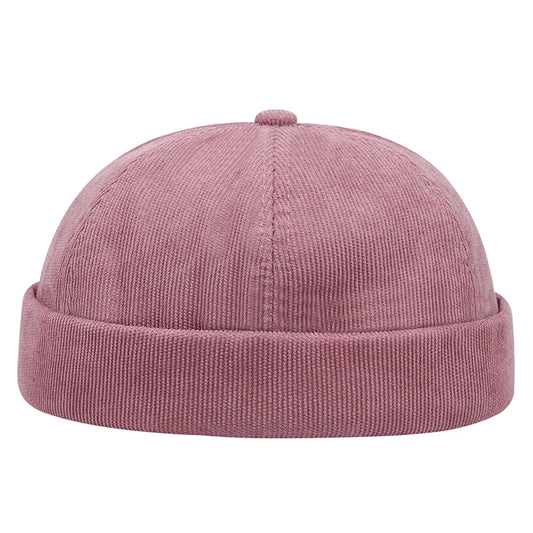 Gorra informal de primavera y verano para hombre y mujer, estilo hip hop, estilo urbano, de piel de melón, sin visera, estilo retro, universal.