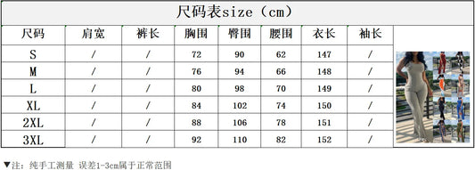Women's Jumpsuit Summer Fashion Printed Solid Color V-Neck Casual Sleeveless Long Skinny Suspender Jumpsuit