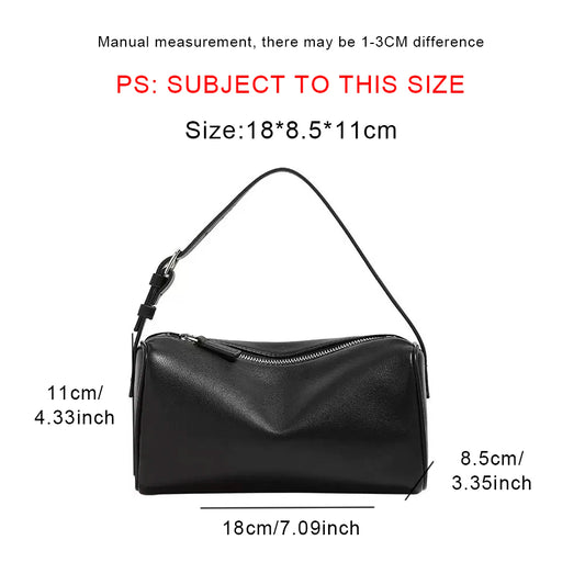 split leather 90s pen bag 2026 new luxury design soft cowhide mini one-shoulder crossbody bag suede fashion ladies handbag