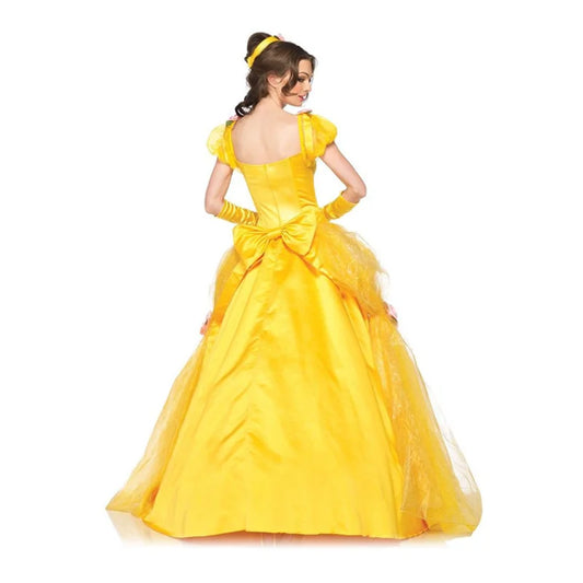 Halloween Costume Belle Princess Dress Adult Beauty and the Beast Anime Belle Dress Cosplay Performance Women's Birthday Gifts