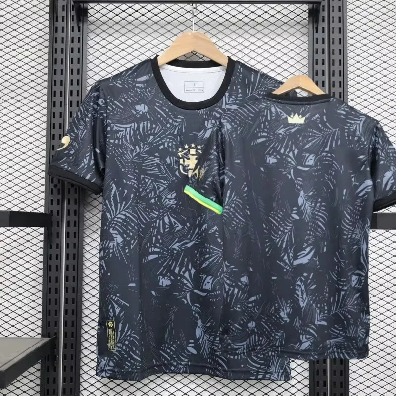 Summer Brazil Black Special Edition Neymar T Shirts Soccer Football Jersey Summer Breathable Quick Drying T-Shirts for Men Tops