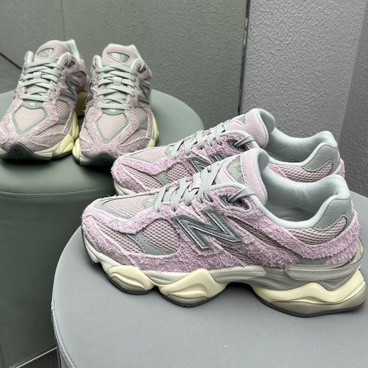 New Balance NB 9060 Trendy Comfortable Versatile Durable Breathable Low-Top Athletic Casual Shoes Unisex Pink Gray U9060HSP