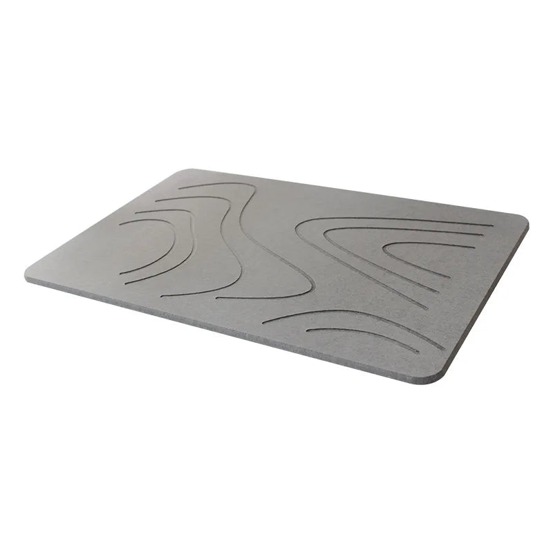 Indoor Diatomite Stone Bath Mat Diatom Mud Soft Mat Water Absorption Quick Drying Diatomite Stone Shower Mat Entryway Rugs