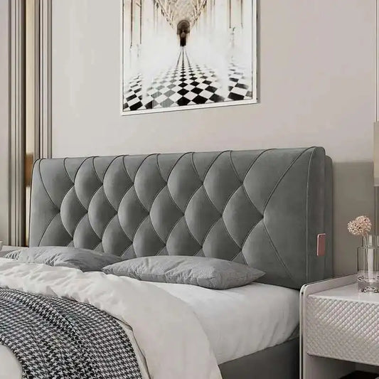 Backrest Soft Bag Bed Headboards for Hotel Headboards American Flannel Cloth Skin-Friendly Light Luxury Household Bed Headboards