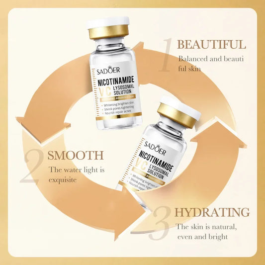 Face Serum Niacinamide Whitening Freeze-Dried Podwer Set Shrink Pores Hydrating Brighten Anti-Aging Anti Wrinkle Skin Care
