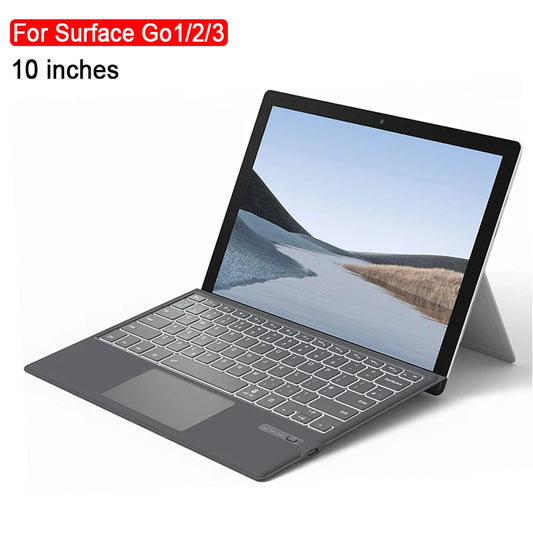 Wireless Bluetooth-compatible Keyboard With Touchpad Backlit Compatible For Surface Pro 3 4 5 6 7 Go 1 2 3 For Business trip