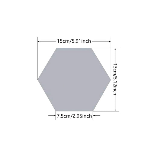 5-20pcs Hexagon Mirror Wall Tiles, Self-Adhesive Peel & Stick Decor for Living Room TV Background, Bedroom, Bathroom