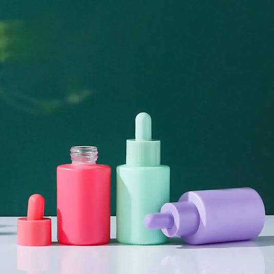 Essential Oil Bottle Colored Sub-bottling Macaron Color Wholesale Dropper Bottle For Skincare Spa Accessories DIY Beauty
