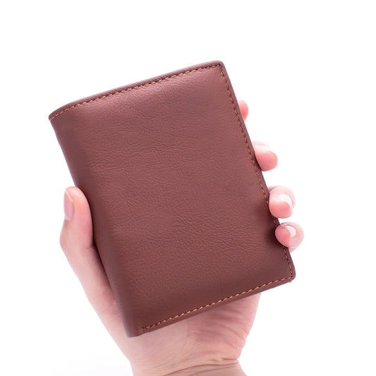 men wallet Genuine Leather Wallets For Men zipper Purse Vertical Business Wallets RFID anti-theft Credit Card Holder Money Bag