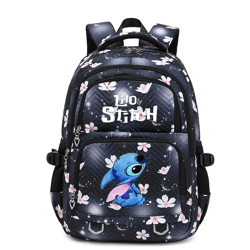 Mochila impermeable Disney Lilo Stitch para mujer, bolso de viaje para mujer, mochila escolar para adolescentes, mochila para libros