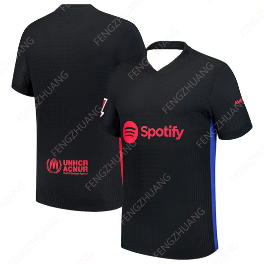 2024/25 Barcelona Man Outdoor Sweat Absorbent Quick Dry Soccer Jersey Unisex Summer Classic Casual Loose Exercise Jersey T-Shir