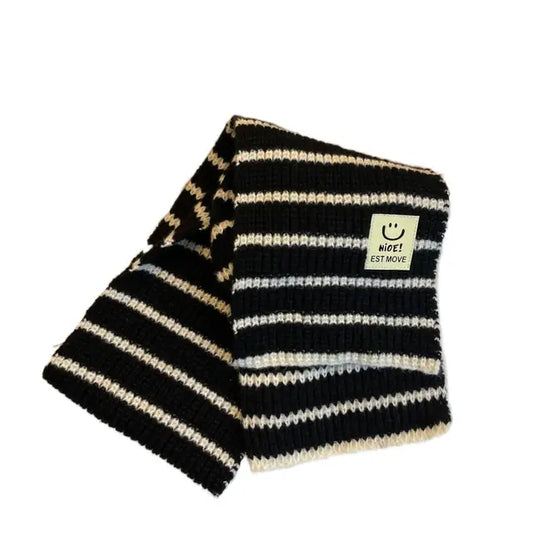 Bufanda minimalista para niños y niñas, cuello de bebé, cálida, gruesa, de punto, bufandas, cuello, chales, bufanda, otoño, invierno