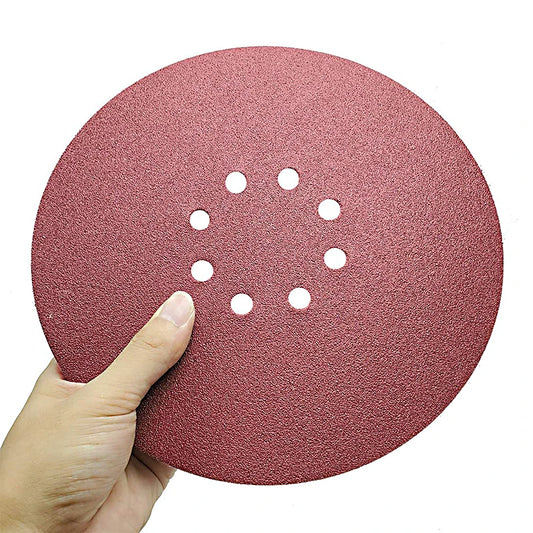 225mm 9inches 8 Hole Wall Sander Sandpaper Woodworking Metal Grinding Disc Abrasive Polishing Tool 40-2000 Grit Sanding Discs