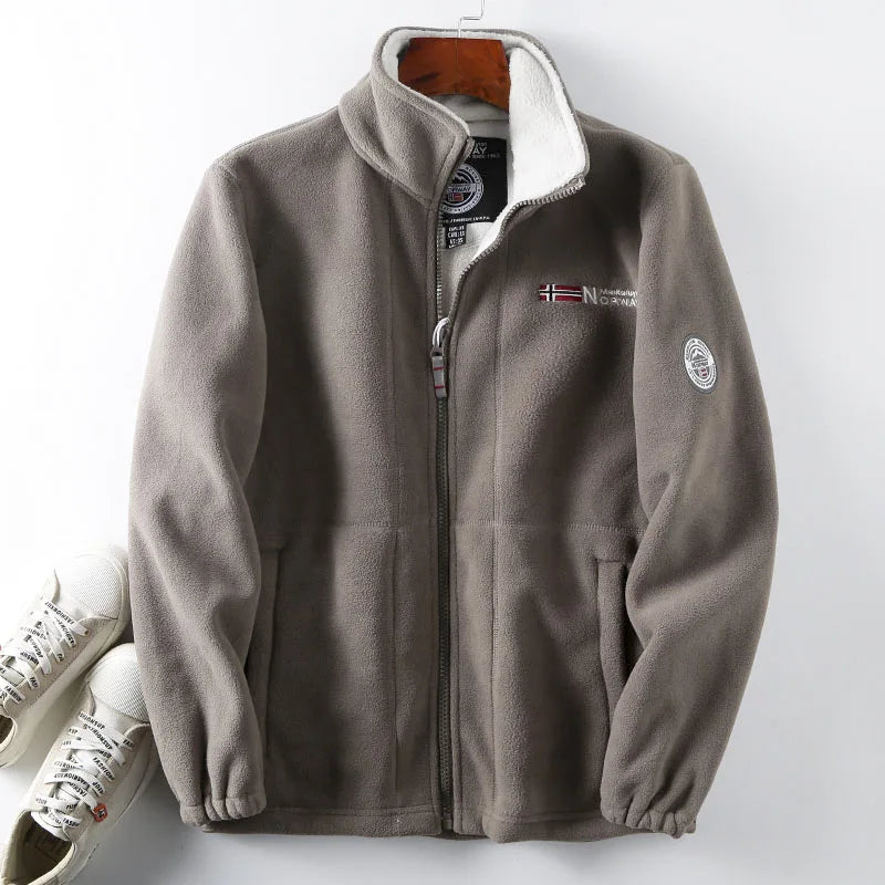 Chaqueta informal de marca FGKKS 2023 para hombre, chaqueta de lana gruesa, diseño de alta calidad, chaqueta cálida de moda para hombre