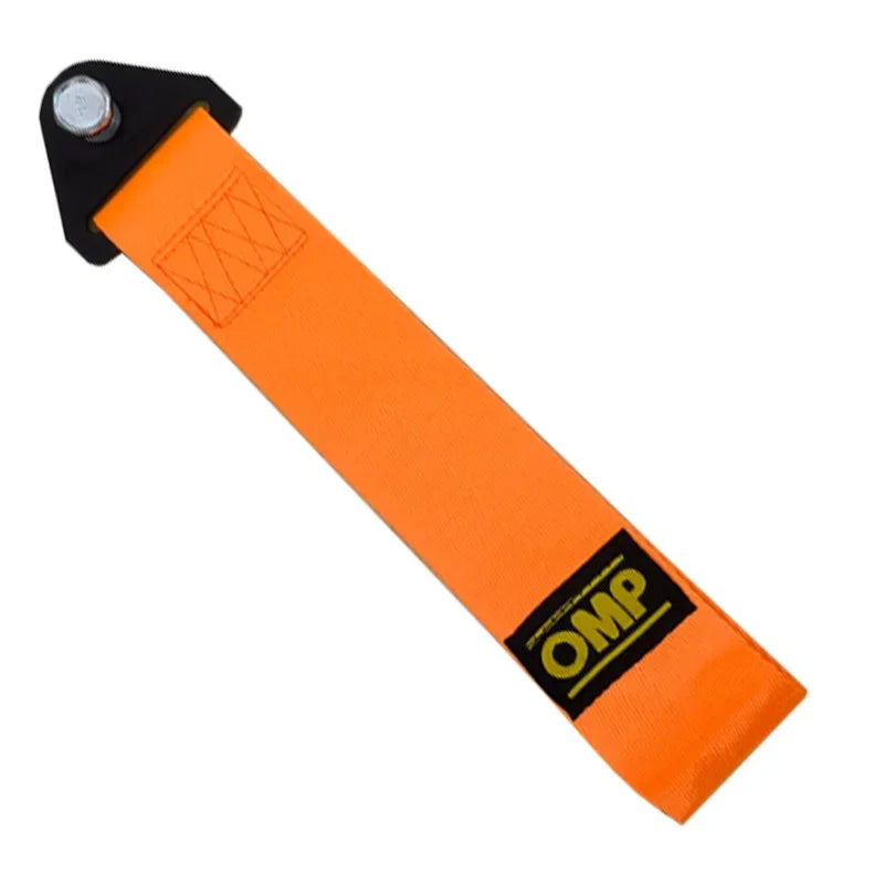 Cuerda de remolque para coche Omp, modificación, gancho de seguro de automóvil, parachoques delantero, cuerda de remolque, cabeza de vehículo, serpentina para coche, accesorios decorativos