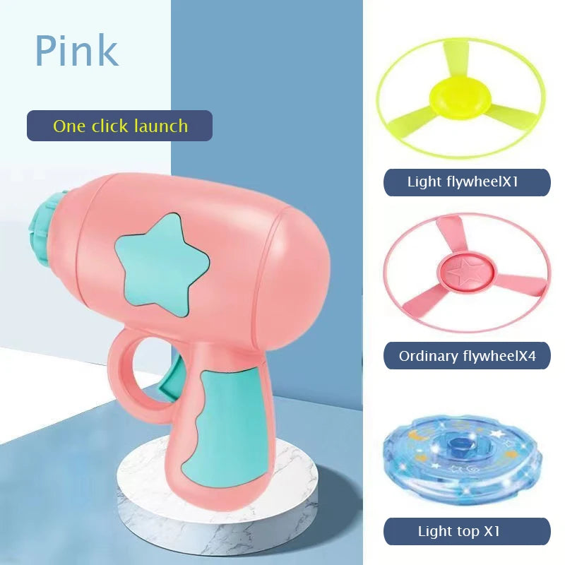 Juguetes para cachorros y gatos, pistola con volante, frisbee, giroscopio, entretenimiento para mascotas, producto divertido para disparar, accesorios de entrenamiento para perros