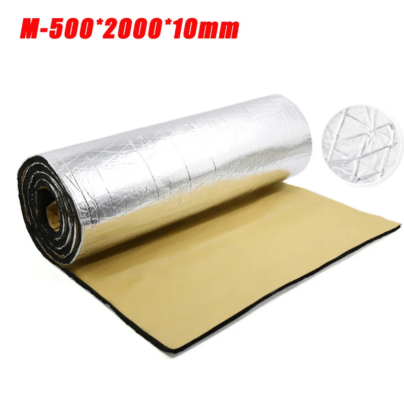 Automotive Thermal and Acoustic Insulation Insulating Mat 5mm 10mm Thick Aluminium Foil Heat Insulation Cotton Door Bonnet