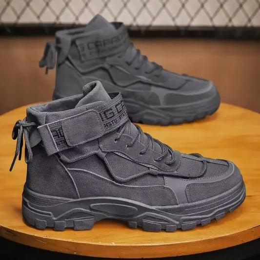 Men's Boots Tactical Combat Boots for Men Outdoor Hiking Winter Shoes Lightweight Non-Slip Men's Desert Ankle Boots Bota