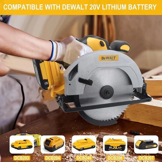 Dewalt 5000RPM Brushless Circular Saw 7 Inch Cordless Handheld Woodwork Saw Adjustable Cutting Depth Multifunction Tool